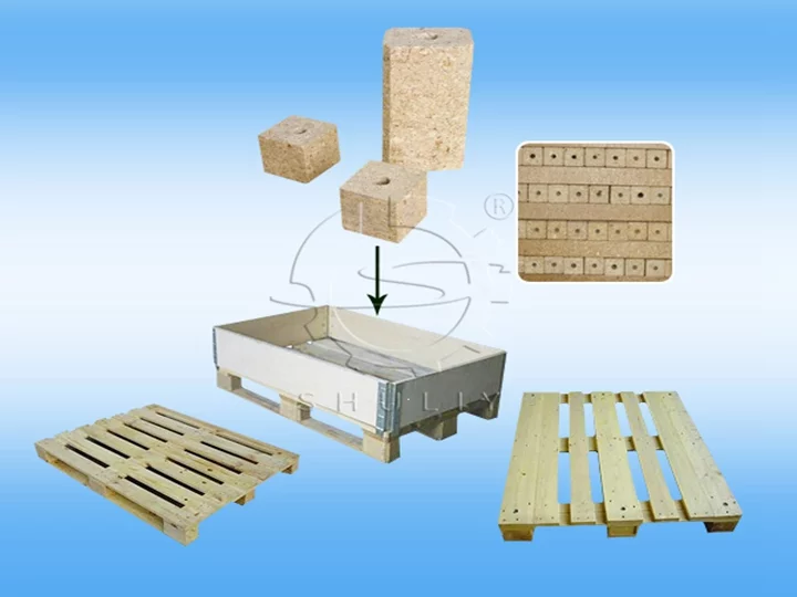 aplicación del fabricante de bloques de madera
