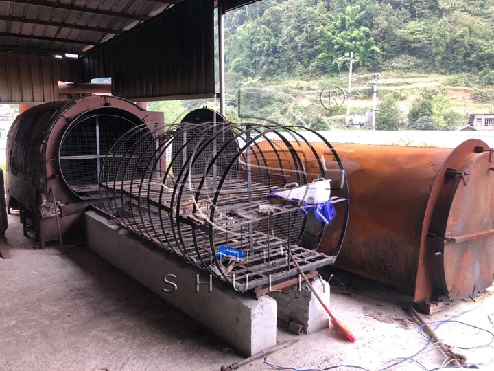 horizontal carbonization furnace in stock